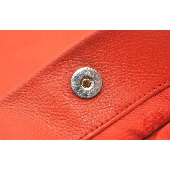 Authentic TORY BURCH Vintage Amanda Leather Shoulder Crossbody Bag Orange 9019J - Picture 15 of 16